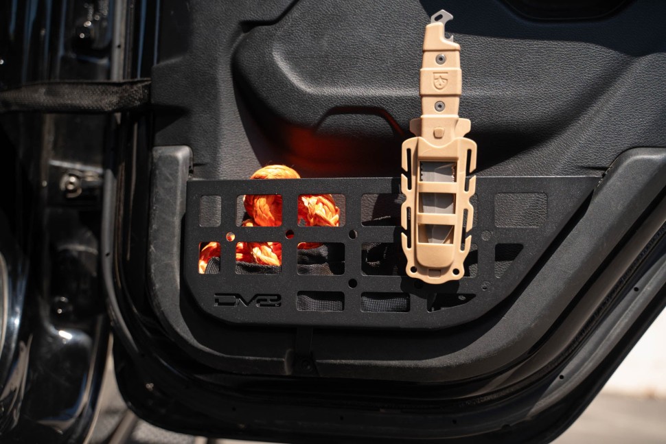 Панели Molle для кармана задней двери Jeep Wrangler JL/Gladiator JT 18-25 4 Door DV8 Offroad MPJL-08