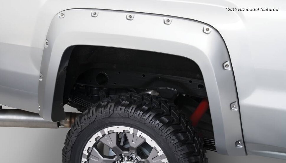 Bushwacker 40122-02 Pocket Style Fender Flares Set 2PC Rear GMC Sierra 1500/2500/3500 14-19