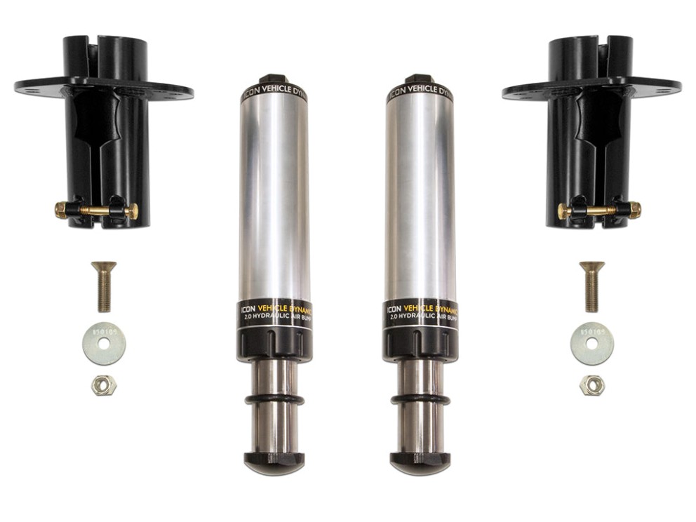 Icon Vehicle Dynamics 22042 Front Hydraulic Bump Stop Kit Jeep Wrangler JK/JL/Gladiator JT 07-26