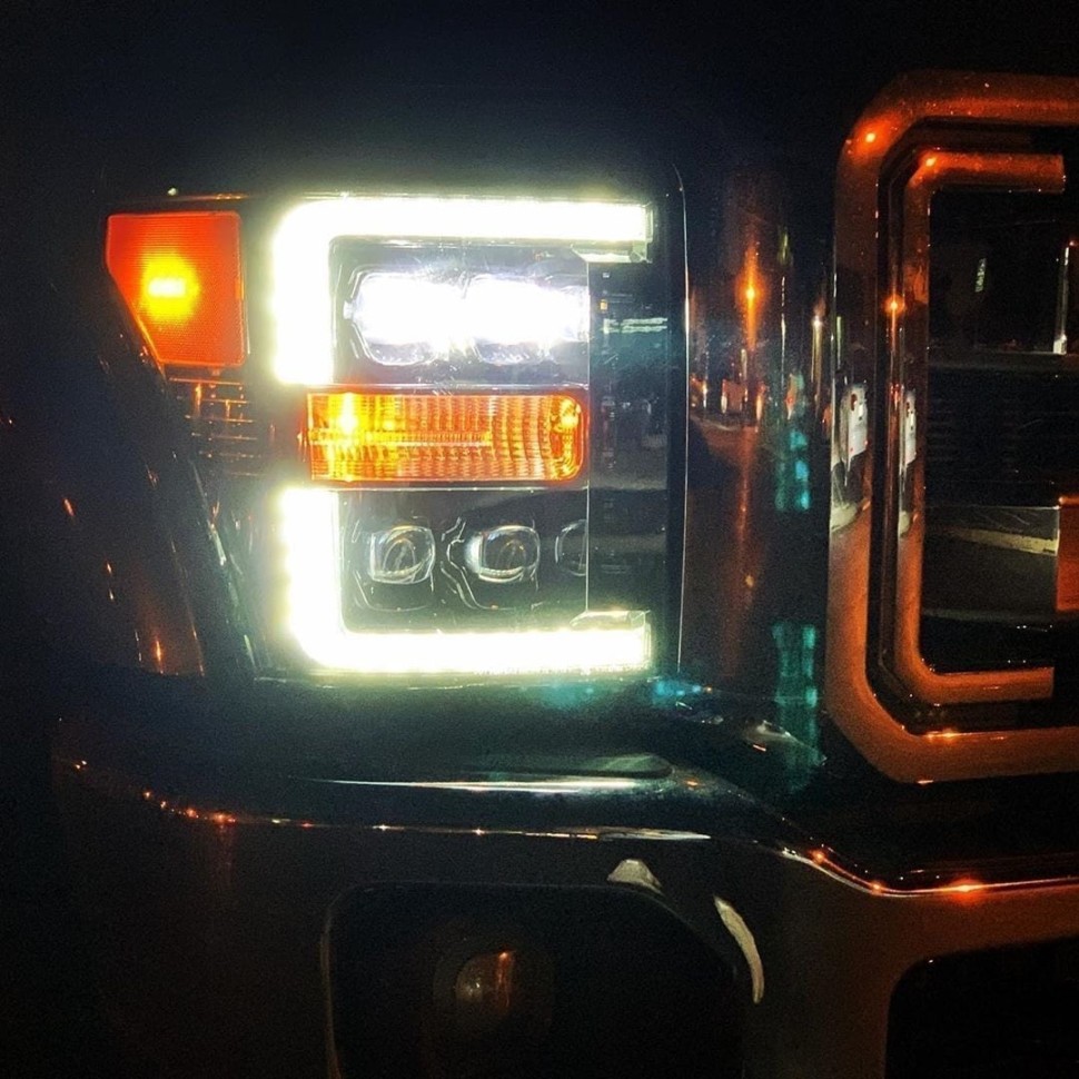 Комплект передних Led фар Ford F-250/F-350/F-450/F-550 11-16 NOVA-Series AlphaRex 880149