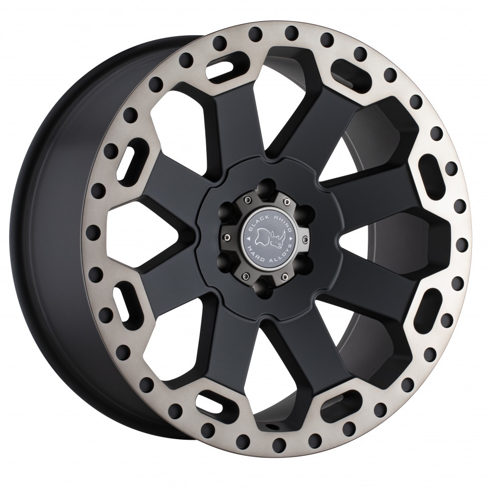 Black Rhino 1890WAR126135M87 Warlord Wheel Matte Black W/Machine Dark Tint Lip 18x9 +12