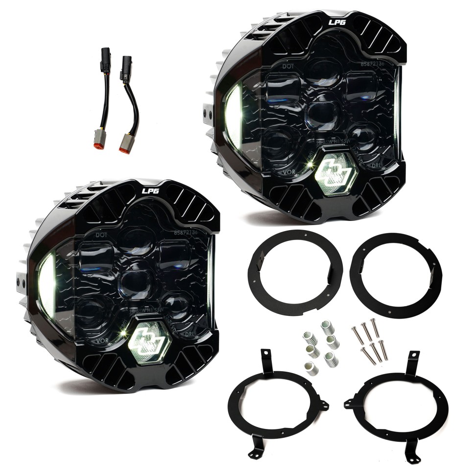 Комплект передних Led фар Jeep Wrangler JL/Gladiator JT 18-25 DOT LP6 Baja Designs 44-8309