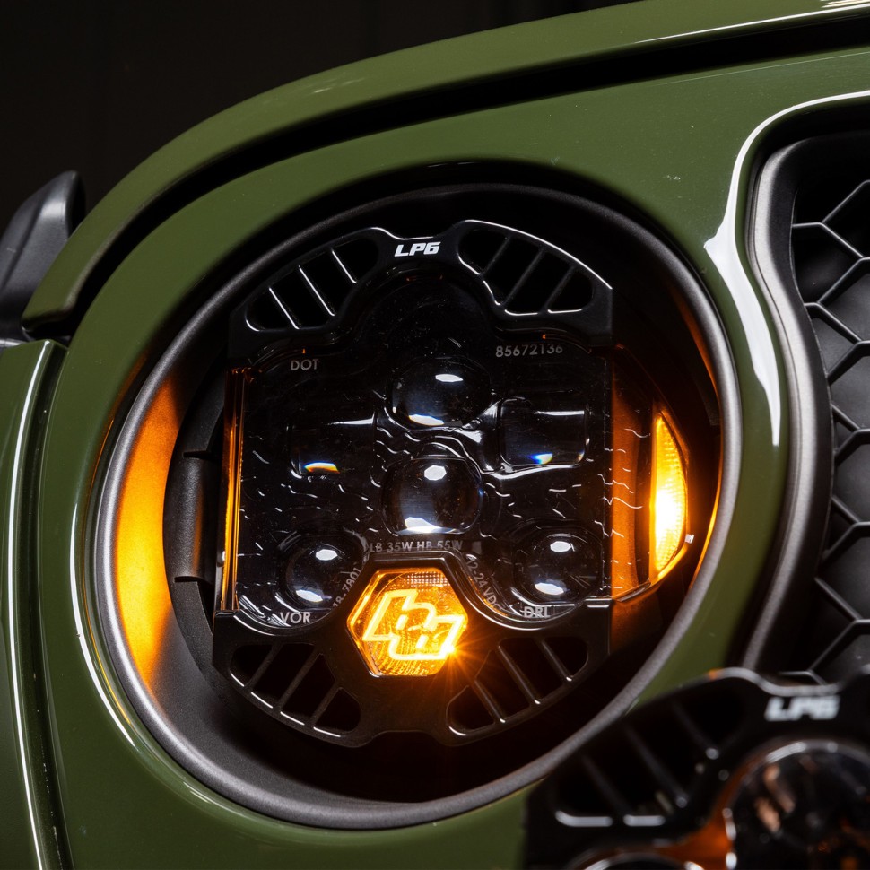 Комплект передних Led фар Jeep Wrangler JL/Gladiator JT 18-25 DOT LP6 Baja Designs 44-8309
