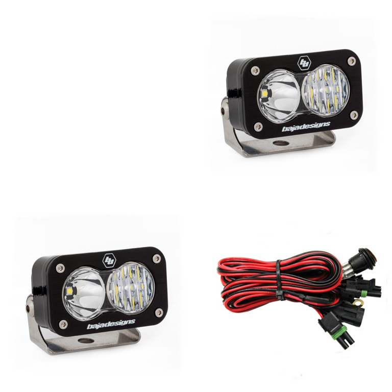 Дополнительные LED фары 2.93"x1.68" Водительский/Комбо свет (пара) S2 Pro LED Light Baja Designs 487803