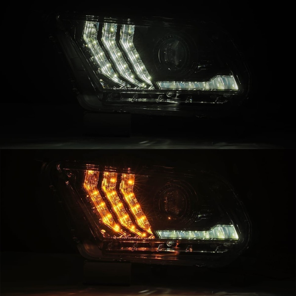 Комплект передніх Led фар Ford Mustang 10-12 LUXX-Series AlphaRex 880118
