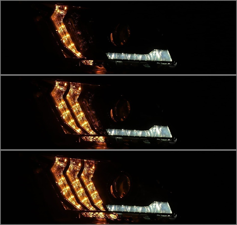 Комплект передніх Led фар Ford Mustang 10-12 LUXX-Series AlphaRex 880118