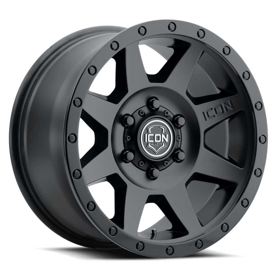 Icon Vehicle Dynamics 1818908350DB Rebound Wheel Double Black 18x9 Offset 0