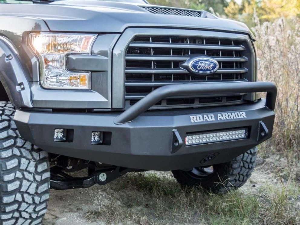 Road Armor Stealth Series Front Pre-Runner Bumper Ford F-150 15-17 (615R4B-NW)