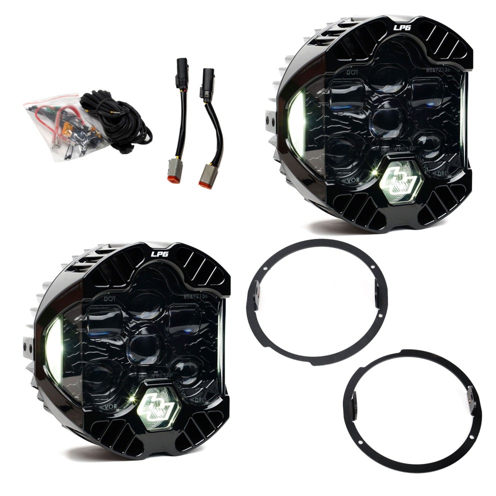 Комплект передних Led фар Jeep Wrangler JK 07-18 DOT LP6 Baja Designs 44-8310