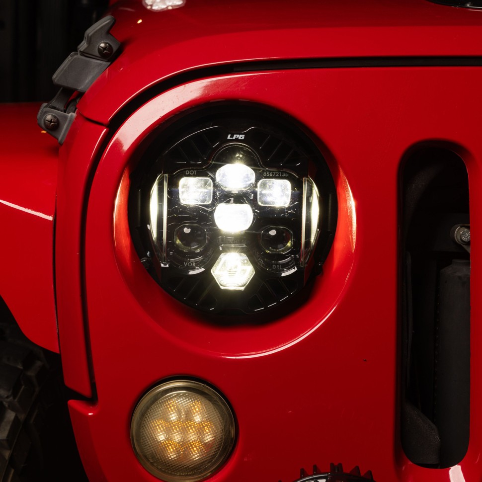 Комплект передних Led фар Jeep Wrangler JK 07-18 DOT LP6 Baja Designs 44-8310