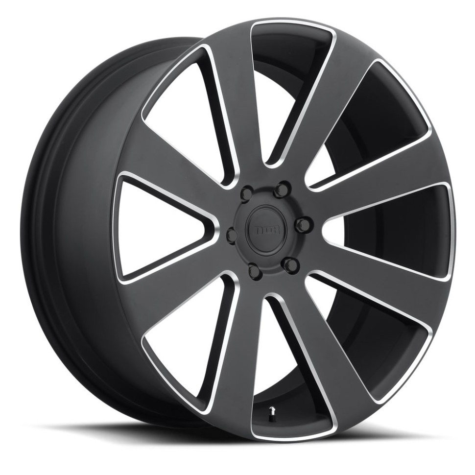 DUB Wheels S187229589+30 8-Ball S187 Wheel Matte Black Milled 22x9.5 +30