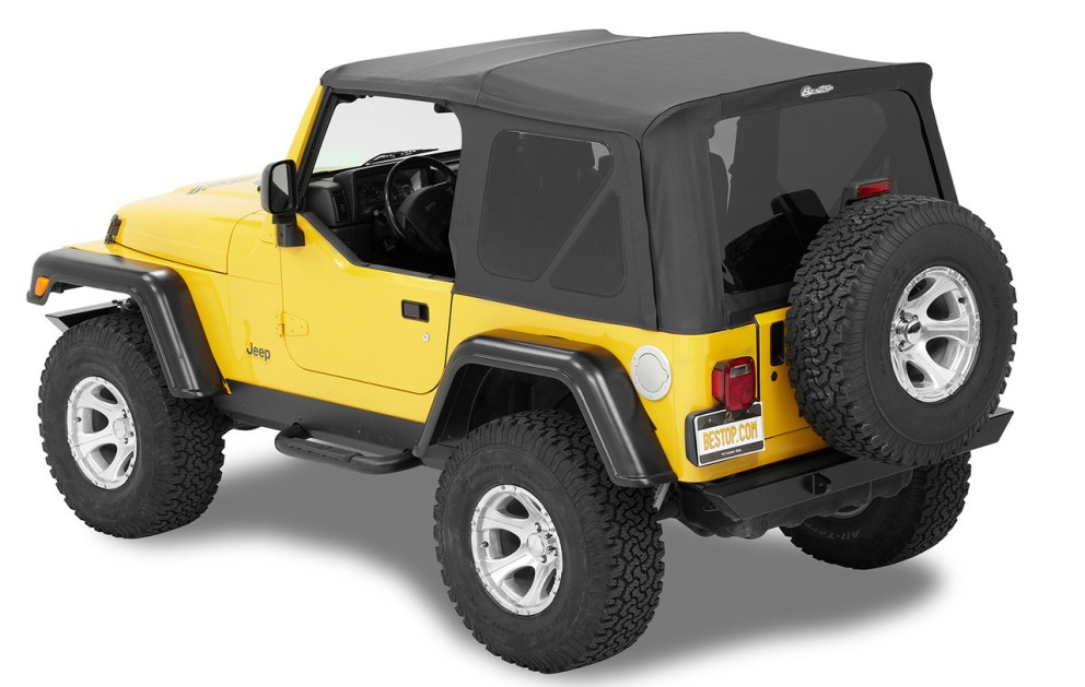 Мягкая крыша Supertop Soft Top Black Denim Jeep Wrangler TJ 97-06 Standard Bestop 5472015