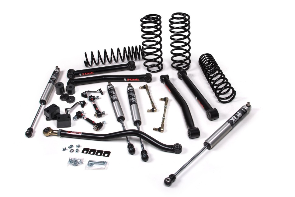 Лифт кит подвески 2.5" J-Konnect Jeep Wrangler JL 18-22 4Door с амортизаторами Fox 2.5 Elite/усиленные пружины JKS JSPEC122PES