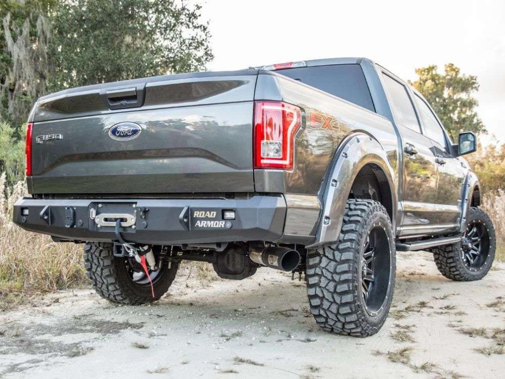 Road Armor Stealth Series Rear Winch Bumper Ford F-150 (61600B)