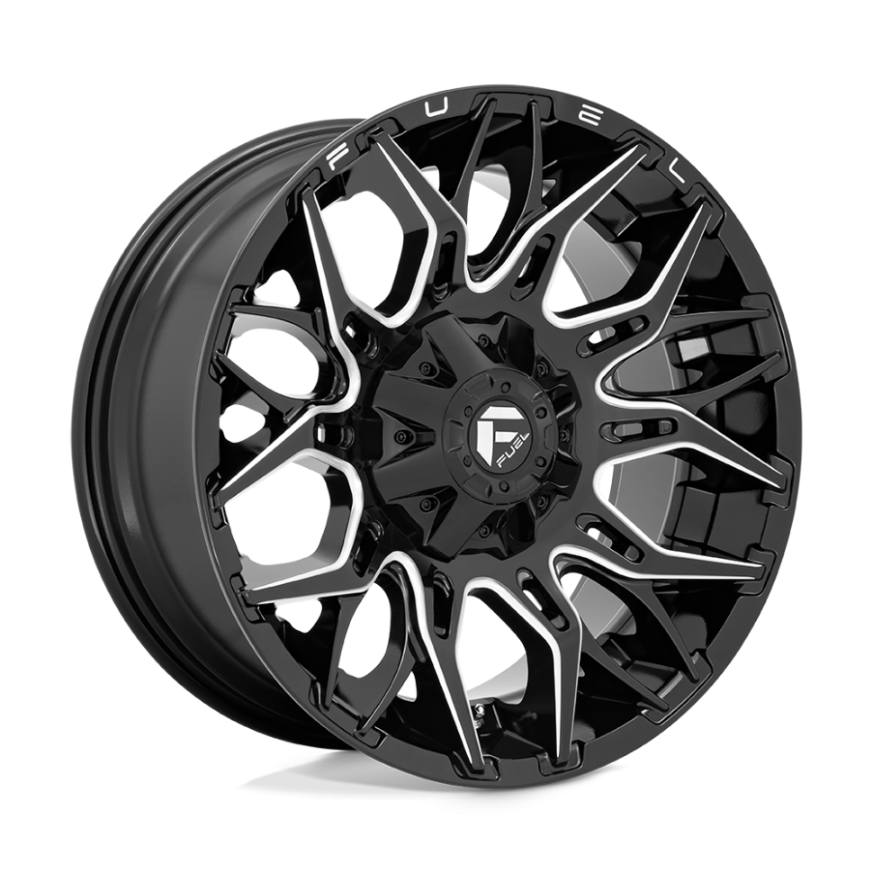 Колесный диск Fuel Off Road Twitch Glossy Black Milled 20x10 ET-18 D76920008247