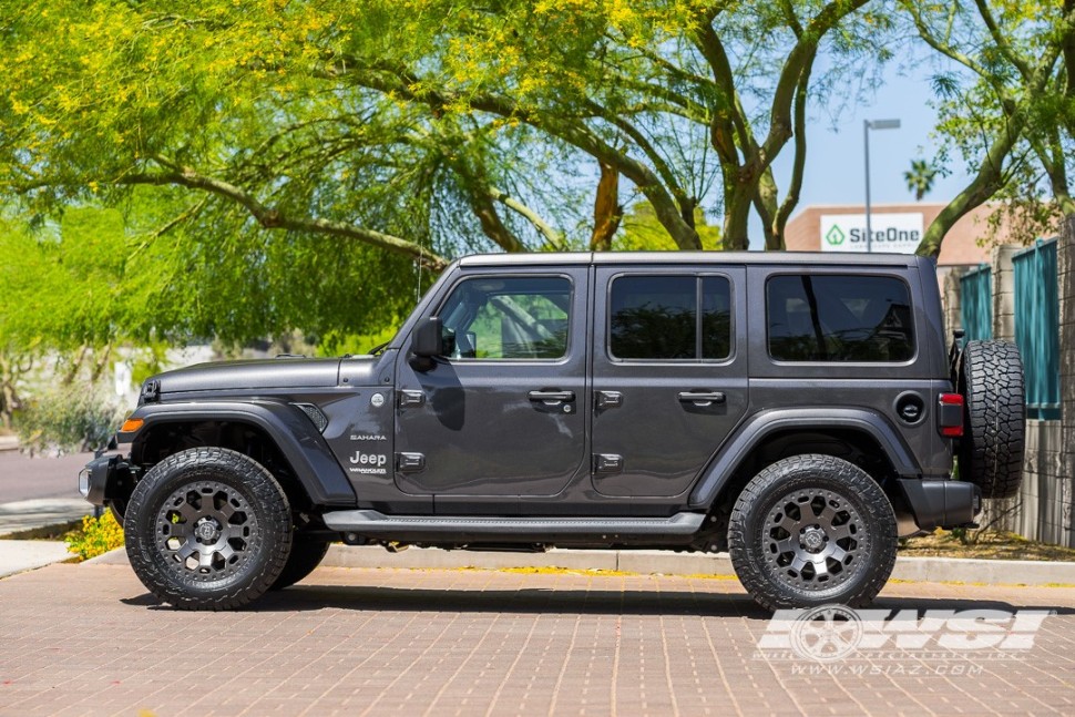 Black Rhino 1880WAR355114M76 Warlord Wheel Matte Black W/Machine Dark Tint Lip 18x8 +35