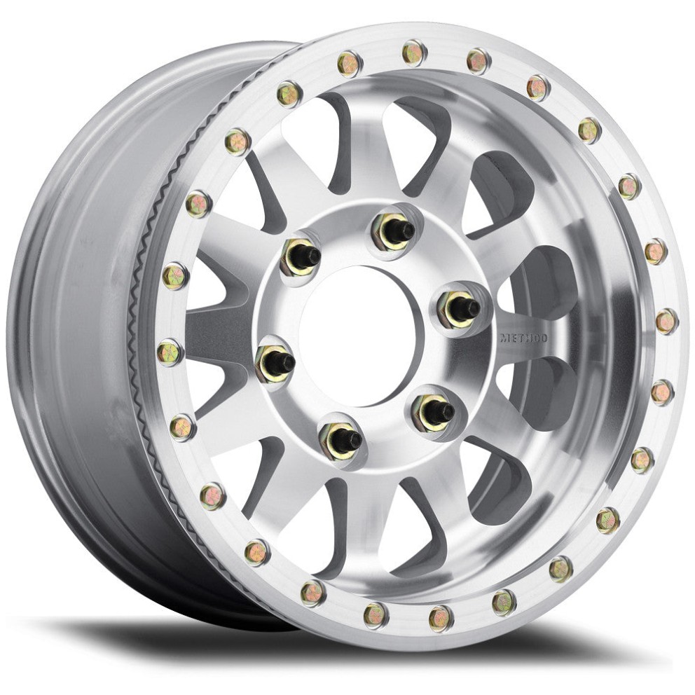 Method Wheels MR10179070312BR 101 Wheel Machined Raw 17x9 Offset -12