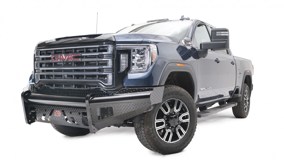 Передний бампер с центральной дугой Black Steel GMC Sierra 2500/3500 15-19 Fab Fours GM14-S3162-1