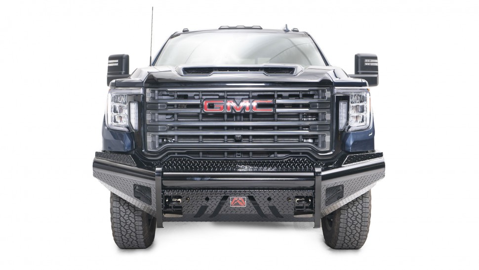Передний бампер с центральной дугой Black Steel GMC Sierra 2500/3500 15-19 Fab Fours GM14-S3162-1