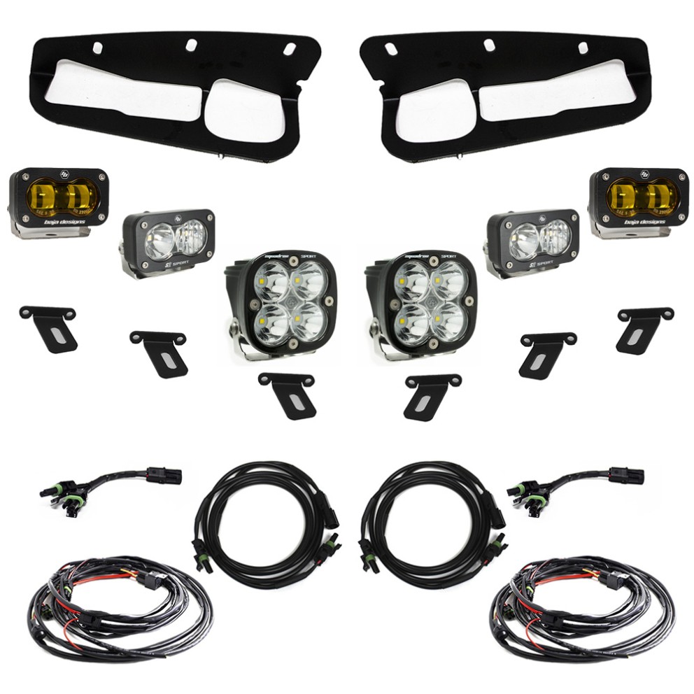 Baja Designs 448178 S2 Sport/Squadron Sport Bumper Fog Light Kit Ford Bronco 21-23