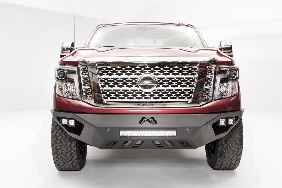 Передний бампер Nissan Titan XD/Titan 16-24 Vengeance Fab Fours NT16-D3751-1