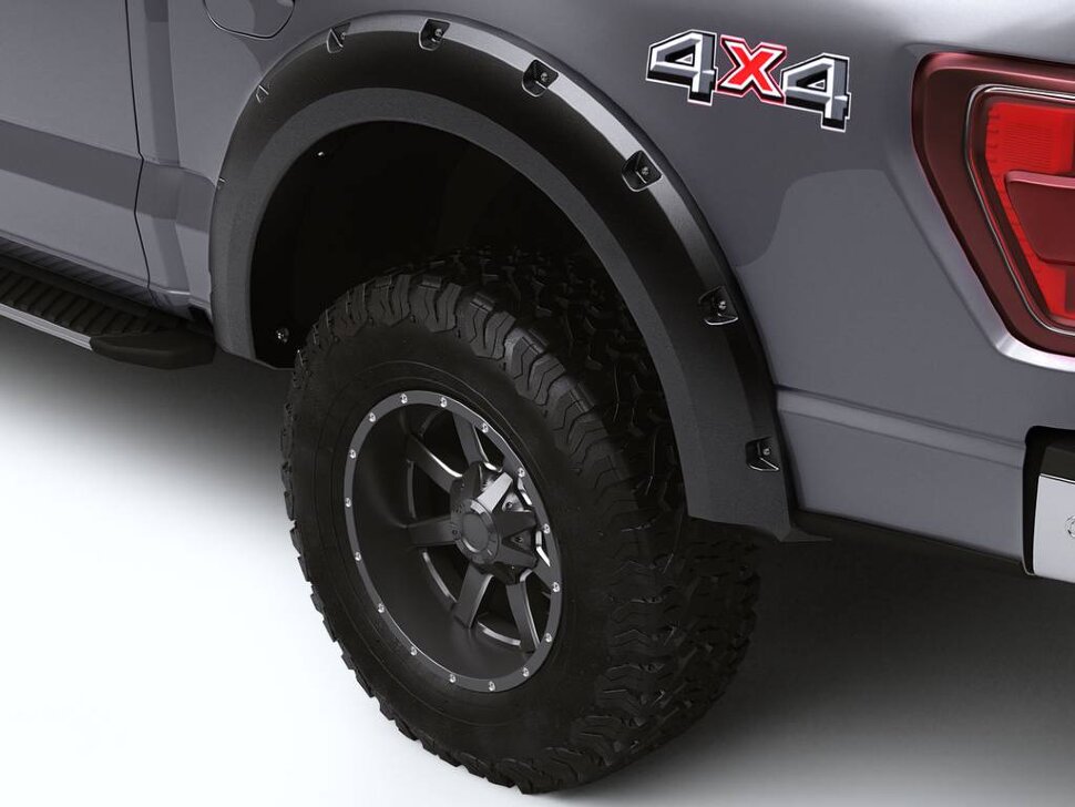 Bushwacker 28129-08 Forge Fender Flares Set 4 PC Ford F-250/F-350/F-450 17-22