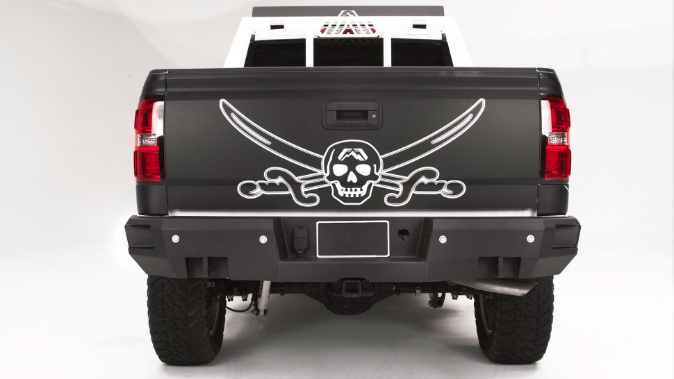 Fab Fours CS14-W3150-1 Premium Rear Bumper GMC Sierra 1500 14-18