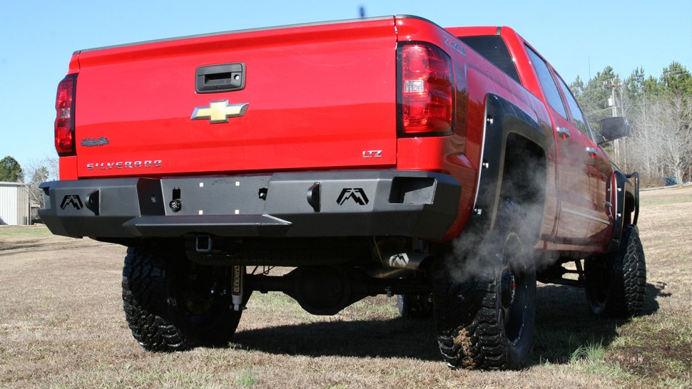 Fab Fours CS14-W3150-1 Premium Rear Bumper GMC Sierra 1500 14-18