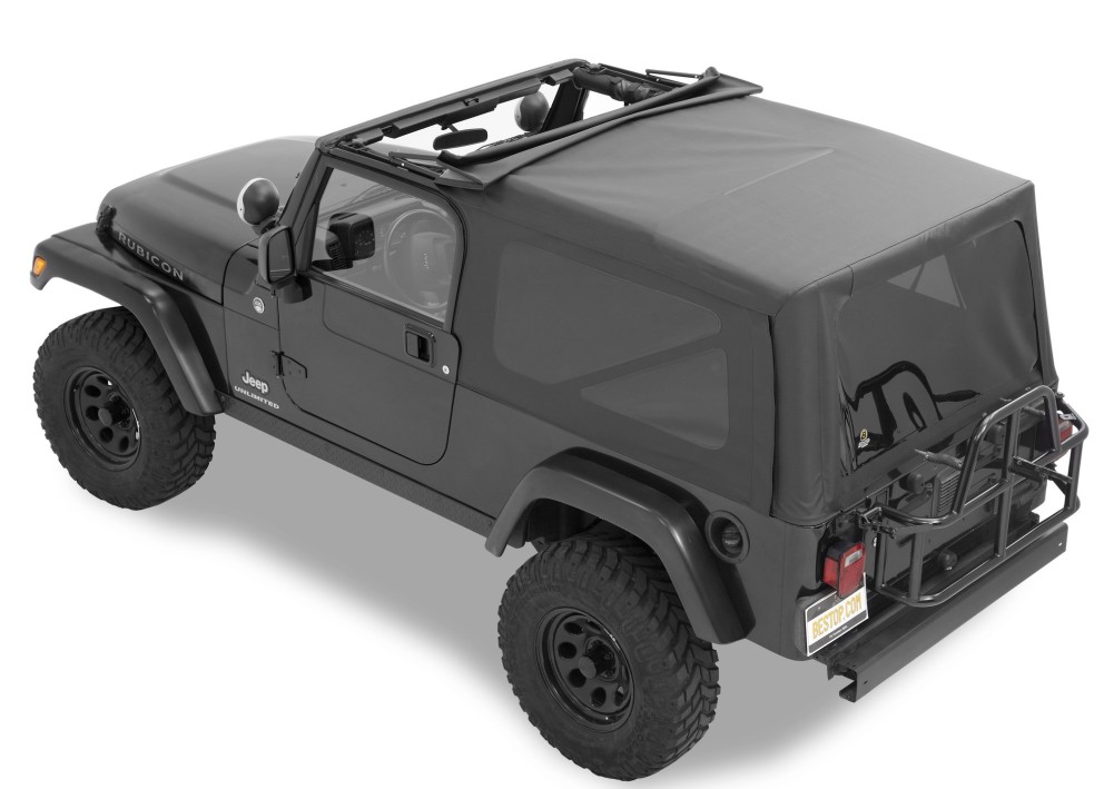 Мягкая крыша Supertop Soft Top Premium Black Twill Jeep Wrangler TJ 04-06 Unlimited Bestop 5472117
