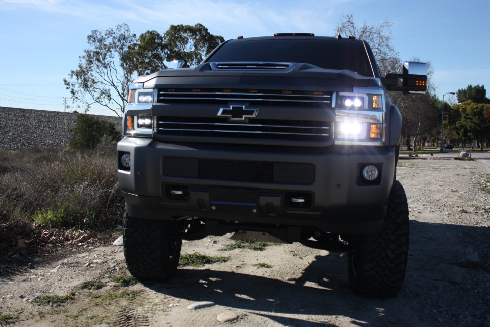 Комплект передних Led фар Chevrolet Silverado 2500/3500 15-19 NOVA-Series AlphaRex 880227