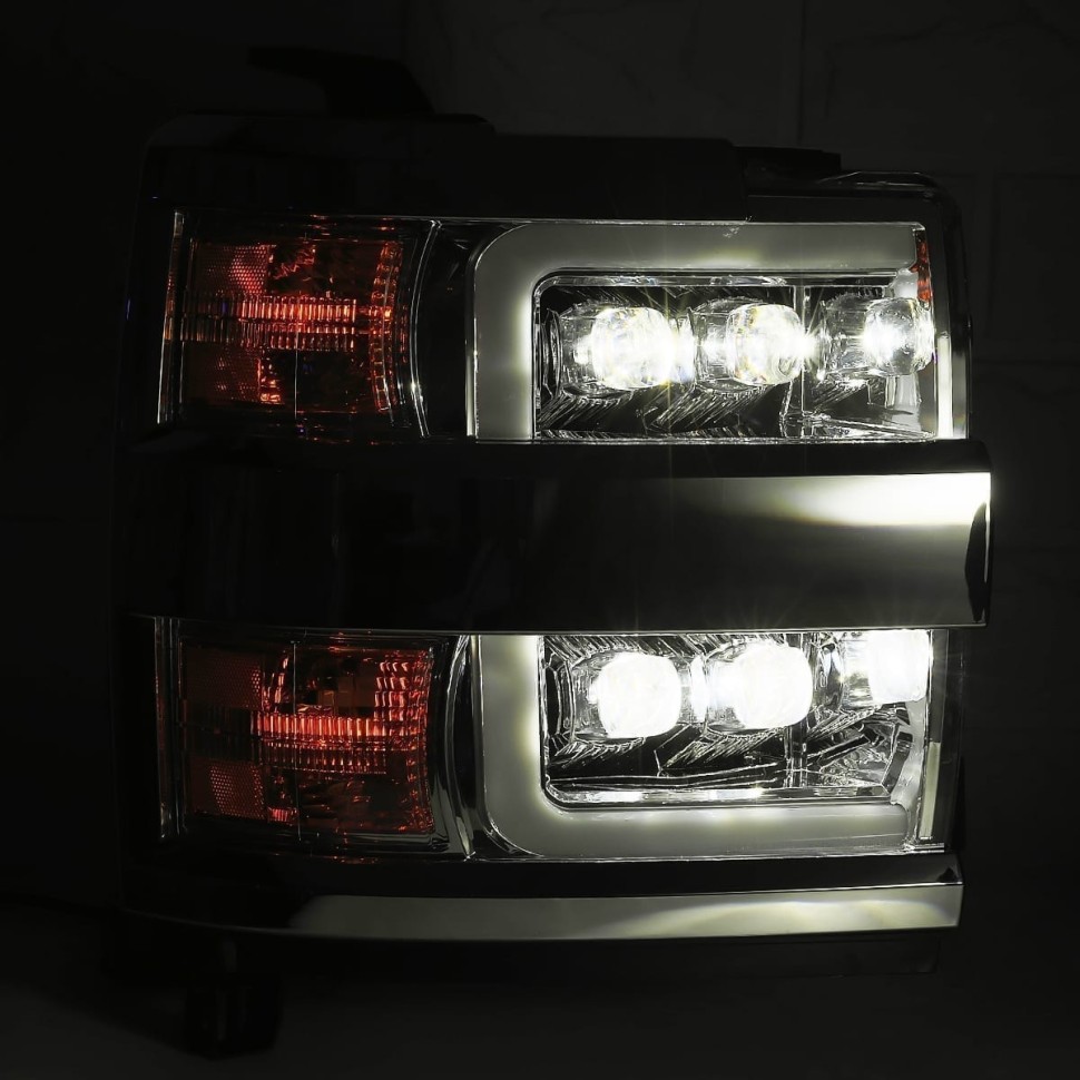 Комплект передних Led фар Chevrolet Silverado 2500/3500 15-19 NOVA-Series AlphaRex 880227