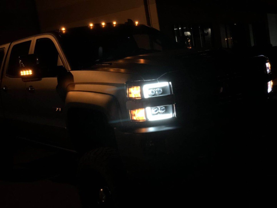 Комплект передних Led фар Chevrolet Silverado 2500/3500 15-19 NOVA-Series AlphaRex 880227