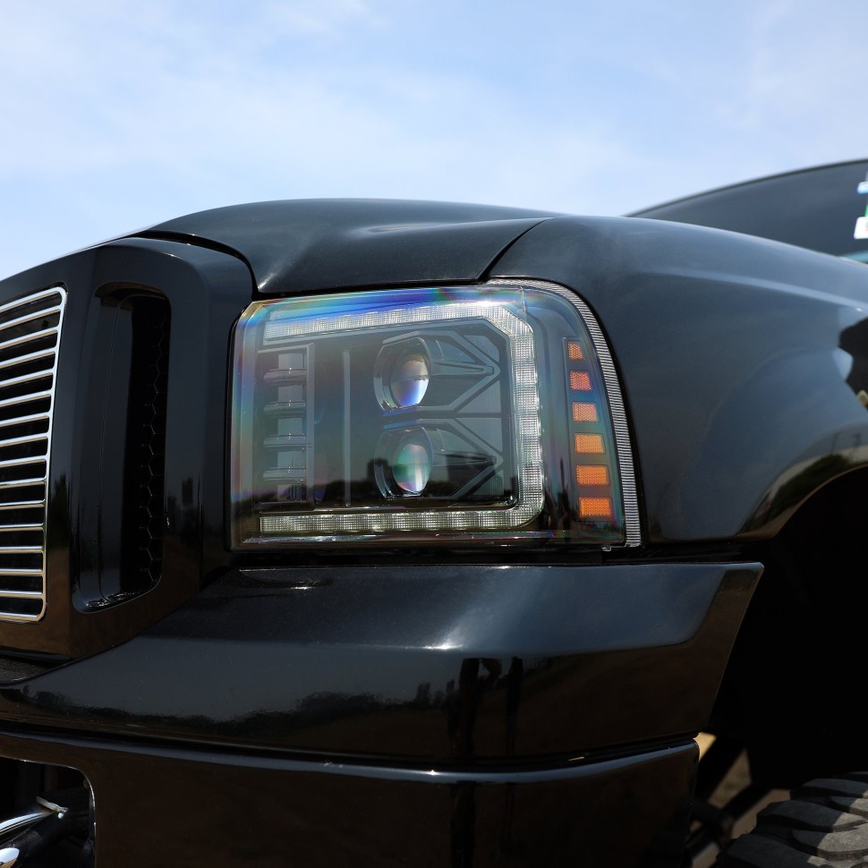 Комплект передних галогеновых фар Ford F-250/F-350/F-450/F-550/Excursion 05-07 PRO-Series AlphaRex 880315