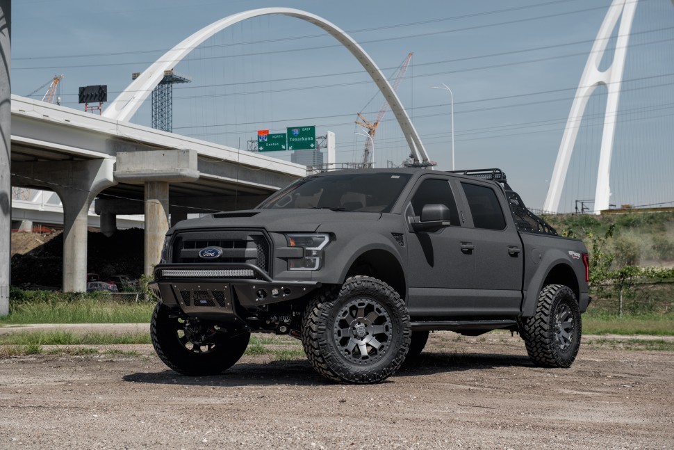 Black Rhino 1790WAR128170M25 Warlord Wheel Matte Black W/Machine Dark Tint Lip 17x9 +12