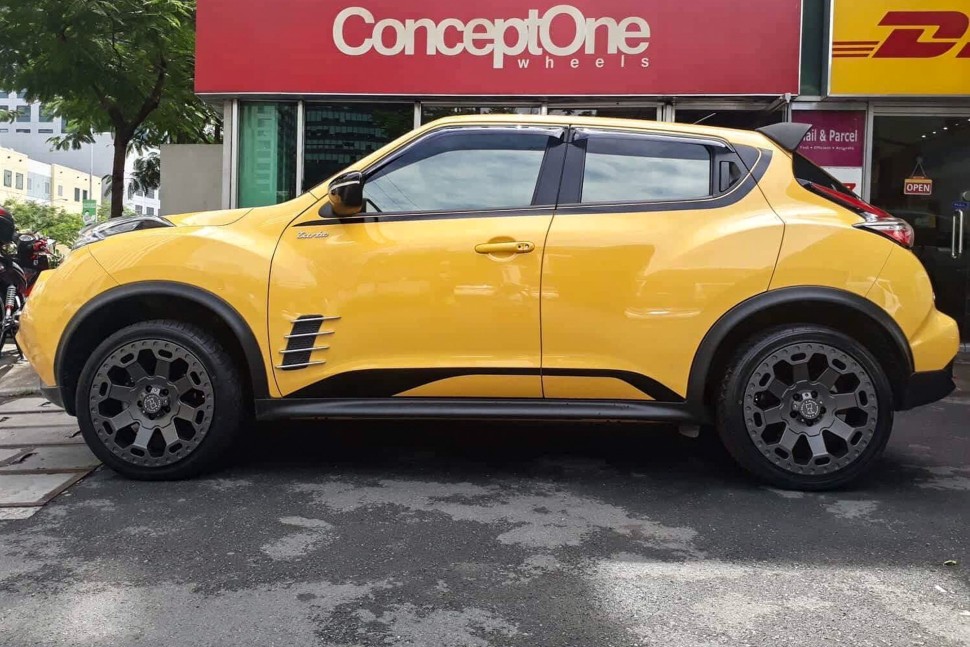 Black Rhino 1790WAR128170M25 Warlord Wheel Matte Black W/Machine Dark Tint Lip 17x9 +12