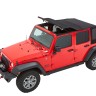 Bestop 5685335 Trektop Soft Top Jeep Wrangler JK 07-18 4 Door (Black Diamond)