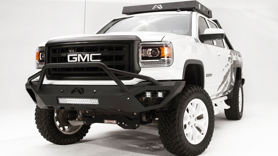 Fab Fours GS14-D3152-1 Vengeance Front Bumper With Pre-Runner Guard GMC Sierra 1500 14-15