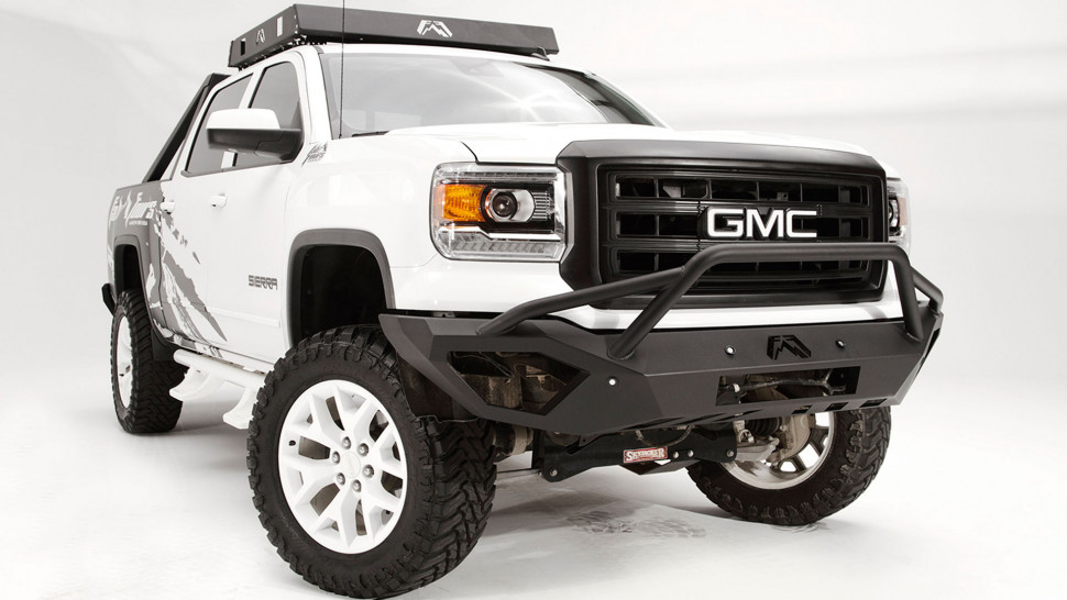 Fab Fours GS14-D3152-1 Vengeance Front Bumper With Pre-Runner Guard GMC Sierra 1500 14-15