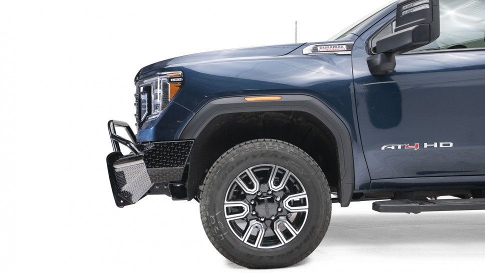Передний бампер с центральной дугой Black Steel GMC Sierra 2500/3500 11-14 Fab Fours GM11-S2862-1