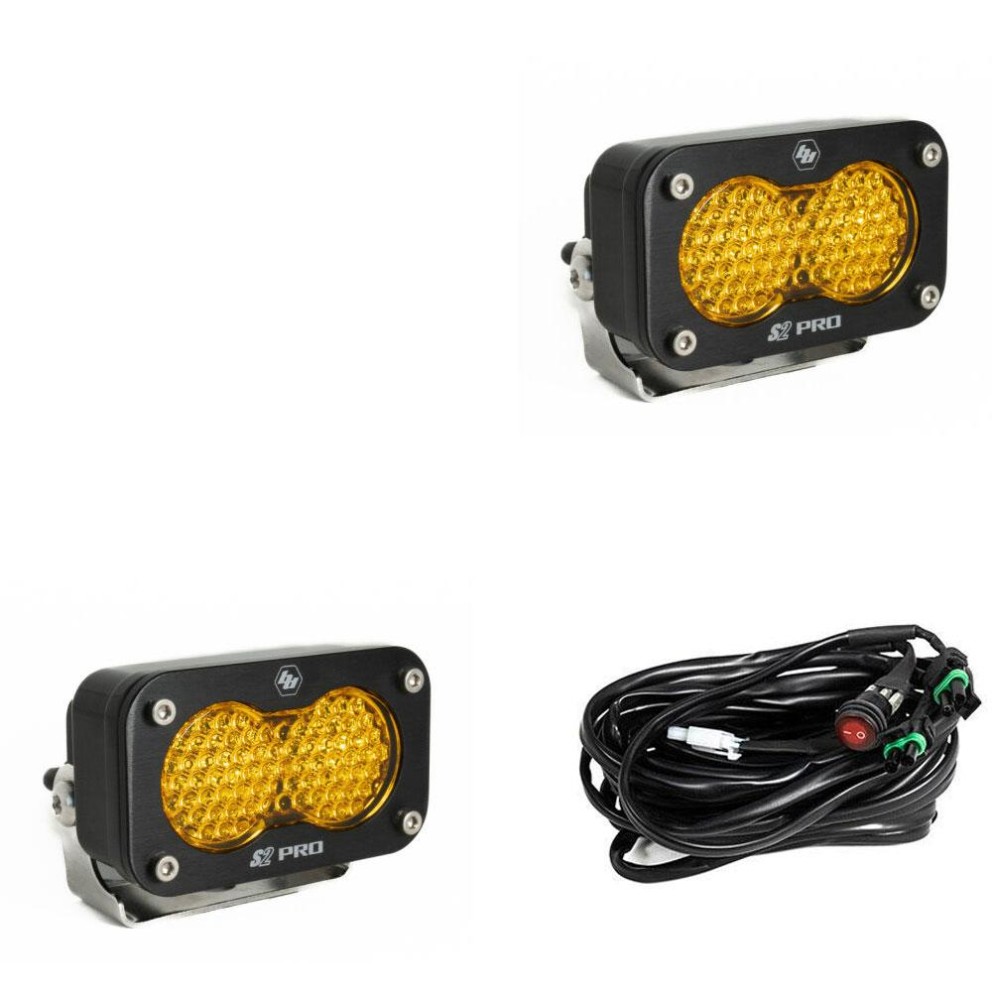 Комплект дополнительных LED фар 1.76x2.93" Work/Scene S2 Pro Baja Designs 487816