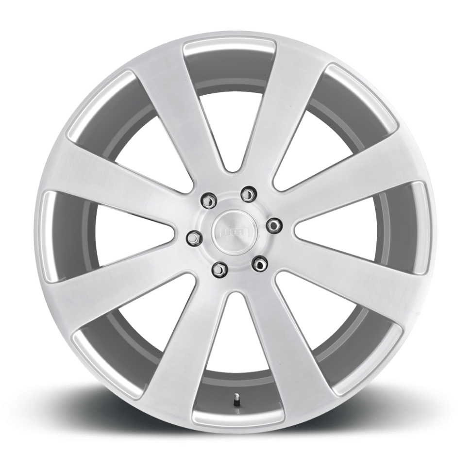 DUB Wheels S213229577+20 8-Ball S213 Wheel Gloss Silver Brushed 22x9.5 +20