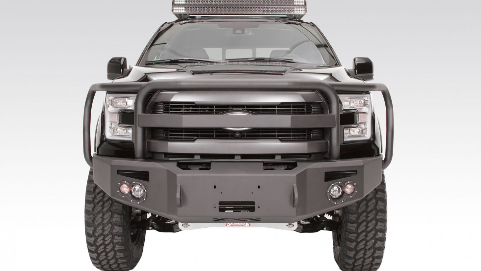 Fab Fours FF15-H3250-1 Premium Front Bumper With Full Guard Ford F-150 15-17