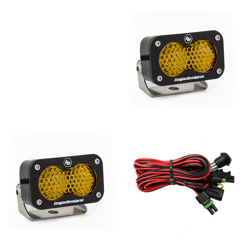 Baja Designs 487816 S2 Pro 2.93"x1.68" Work/Scene Led Off-Road Light Pair