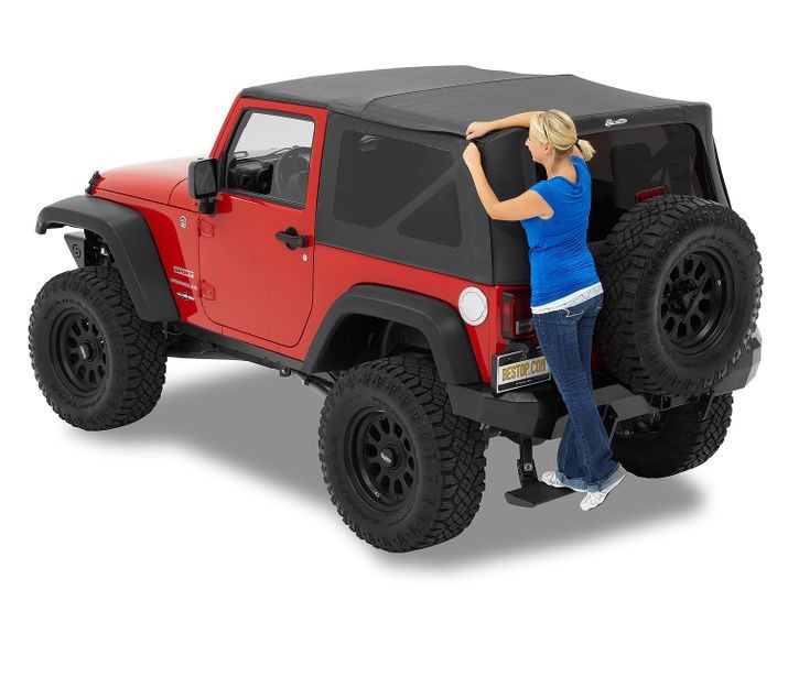 Мягкая крыша Supertop Soft Top Black Diamond Jeep Wrangler JK 07-18 2 Door Bestop 5472235