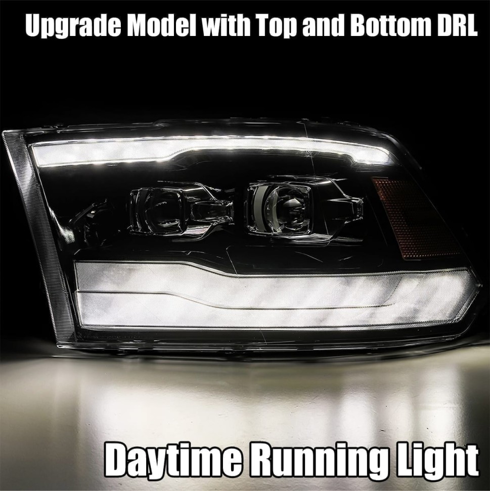 Комплект передних Led фар Dodge Ram 1500/2500/3500/4500/5500 09-18 LUXX-Series AlphaRex 880539
