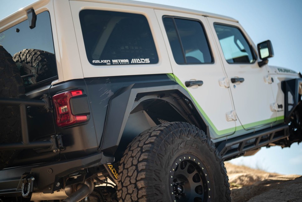 Расширители колесных арок Jeep Wrangler JL 18-25 к-кт 4 шт. Armor DV8 Offroad FDJL-09