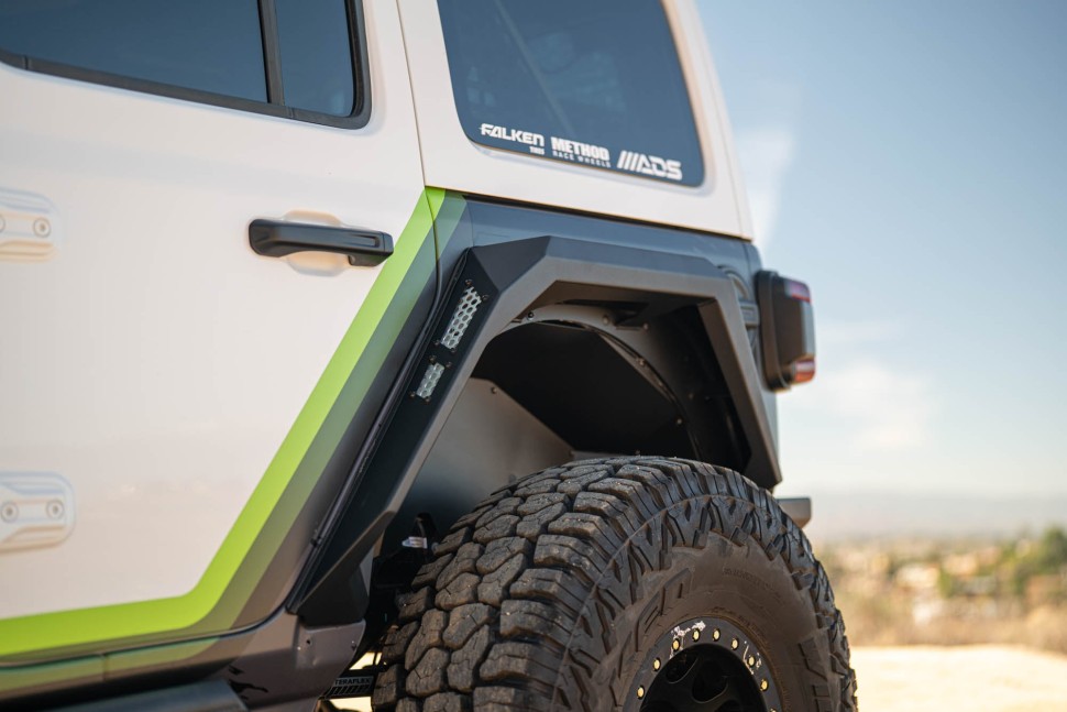 Расширители колесных арок Jeep Wrangler JL 18-25 к-кт 4 шт. Armor DV8 Offroad FDJL-09