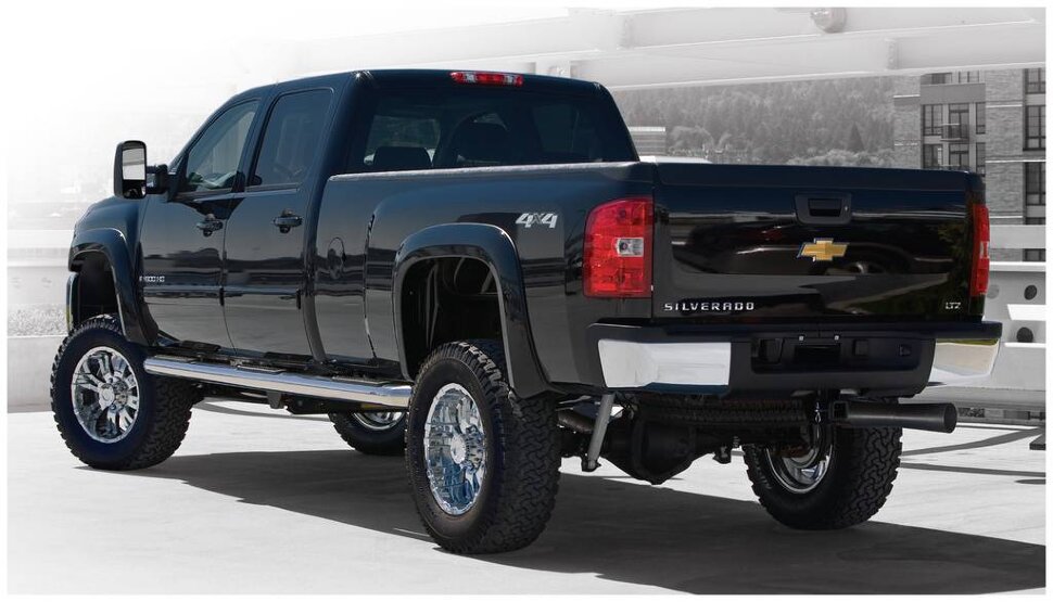 Bushwacker 40938-02 Extend A Fender Flares Set 4 PC Chevrolet Silverado 1500/2500/3500 07-14