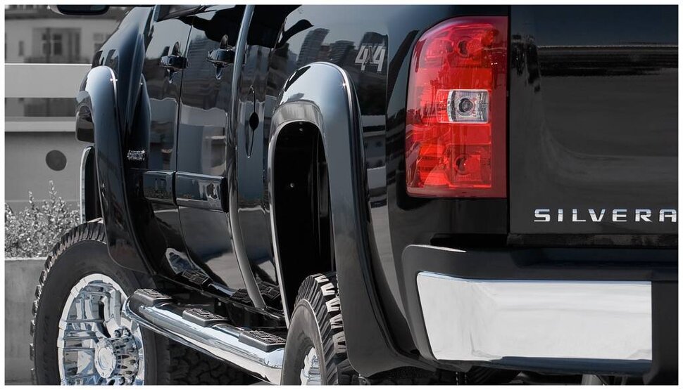 Bushwacker 40938-02 Extend A Fender Flares Set 4 PC Chevrolet Silverado 1500/2500/3500 07-14