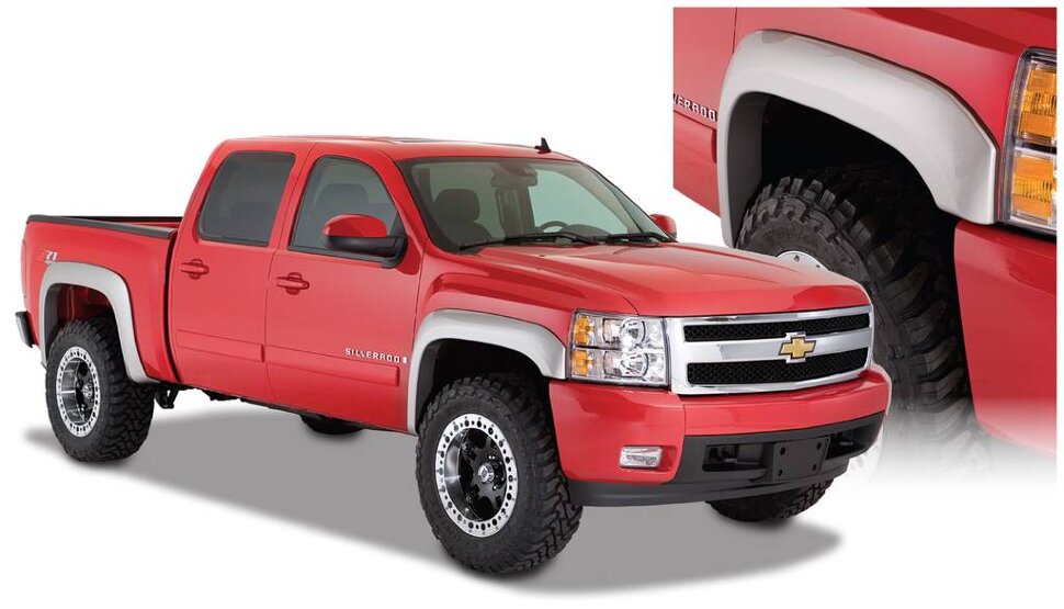 Bushwacker 40938-02 Extend A Fender Flares Set 4 PC Chevrolet Silverado 1500/2500/3500 07-14